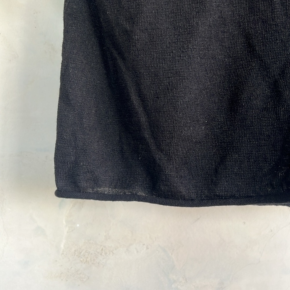 Buck Mason Black Short Sleeve in Linen - Picture 4 of 6